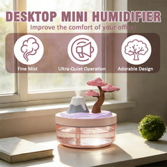 Night light feature on Cherry Blossom humidifier