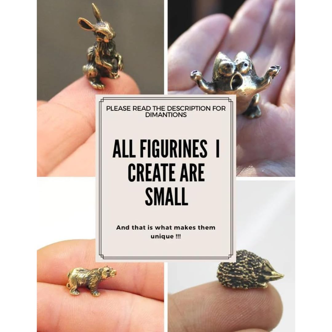 Small brass frog collectible ornament for gifts