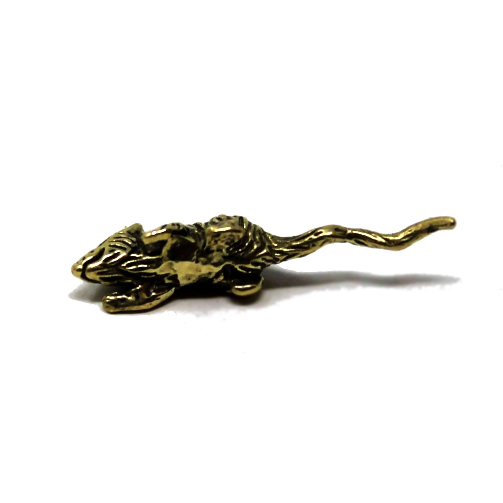 Small brass purse mouse amulet for wallet 2-5cm