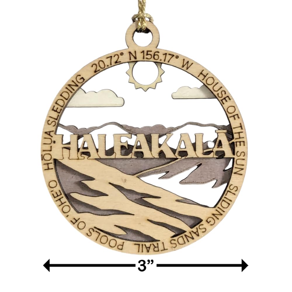 Small-business American-made Maui ornament for display