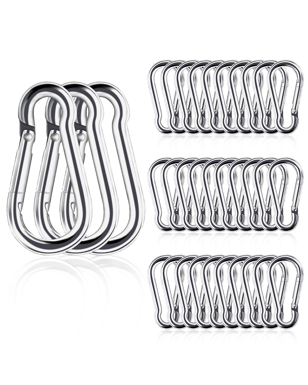 Small Carabiner Clip 1.57 inch length and 0.79 inch width