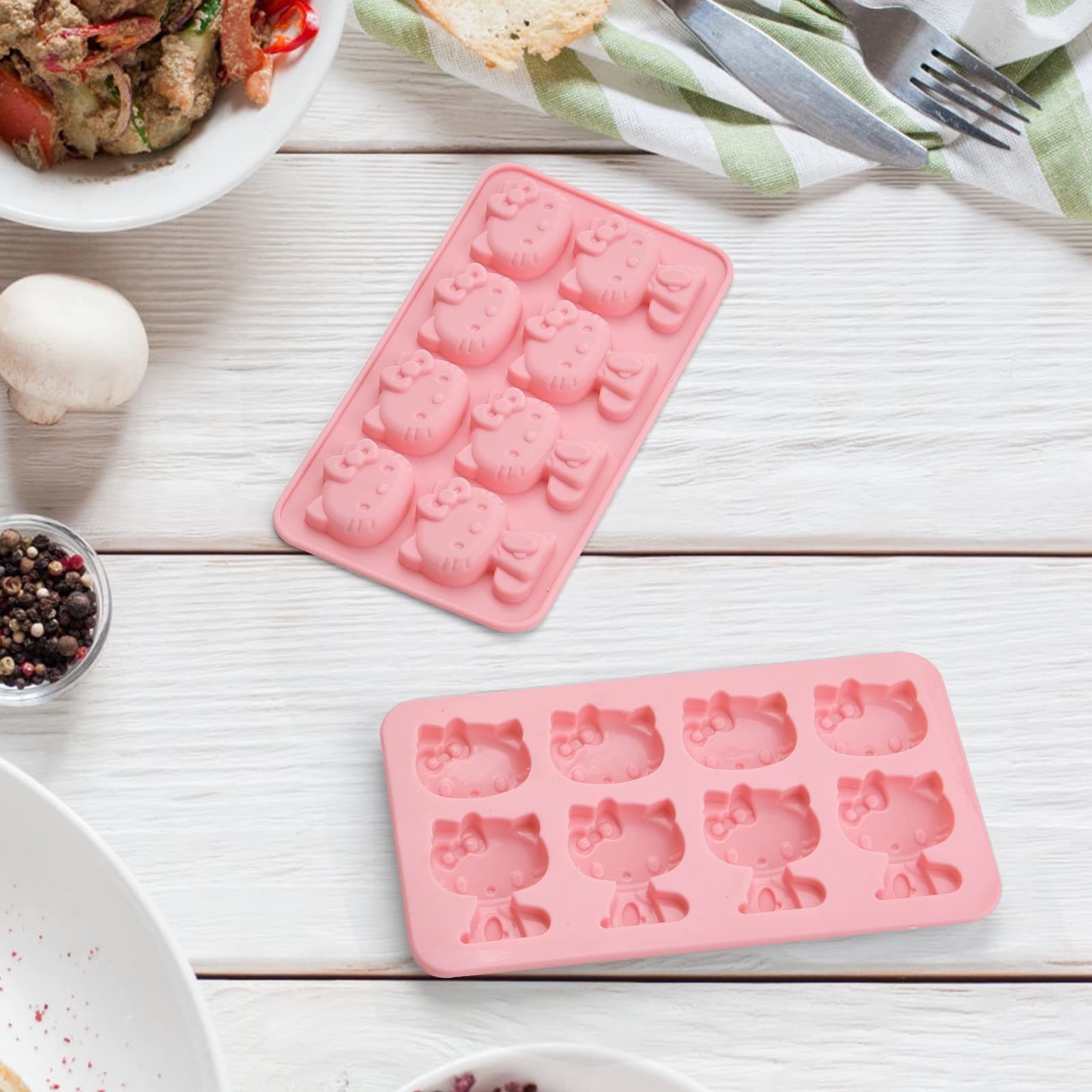 Hello Kitty silicone mold set for candy and jelly
