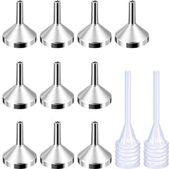 small metal funnel set for perfume bottles