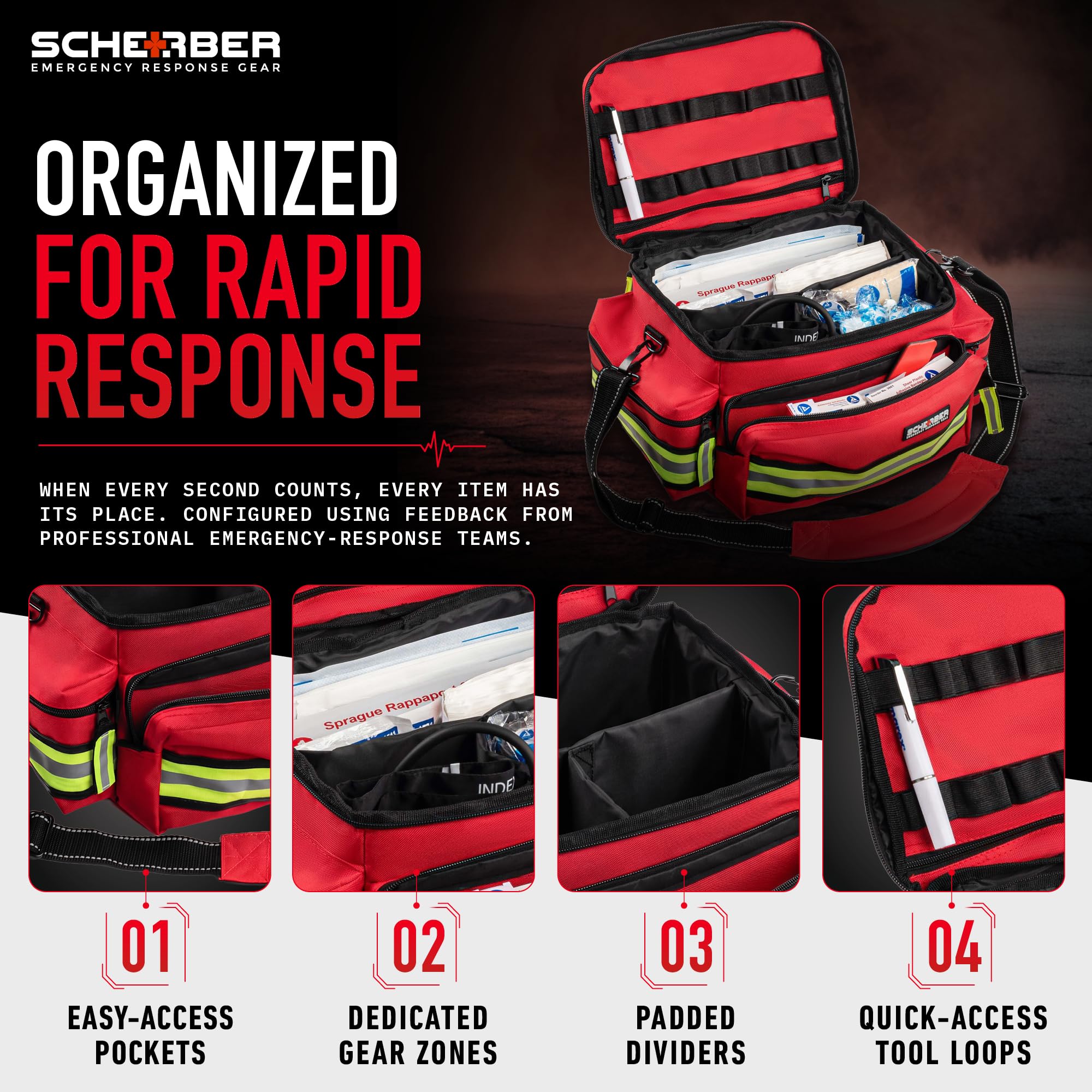 Detachable padded shoulder strap and top grab handle