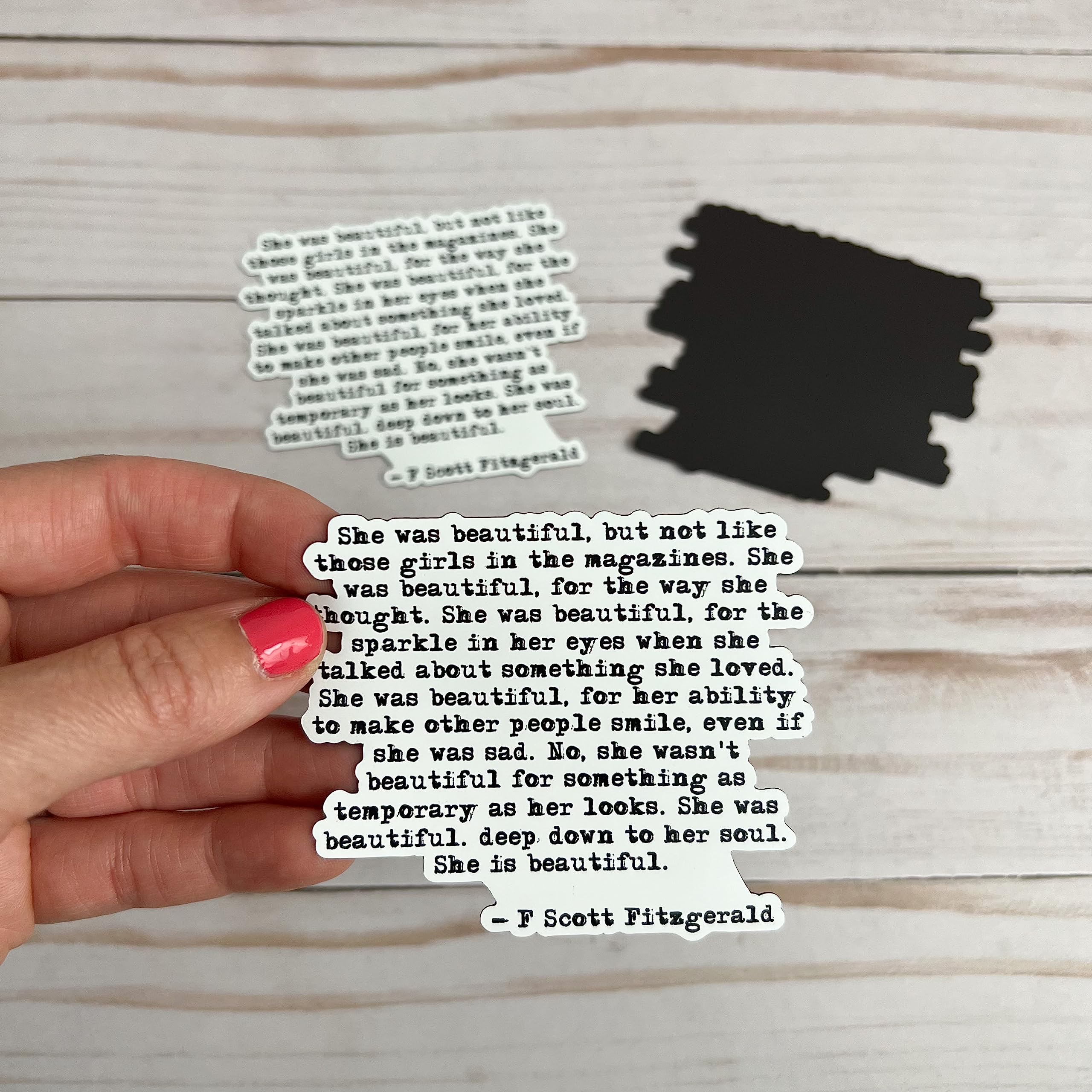 Giftable inspirational quote magnet for lockers