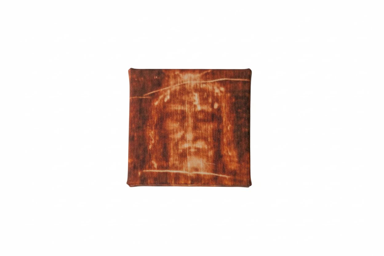 Small Shroud of Turin desktop canvas print