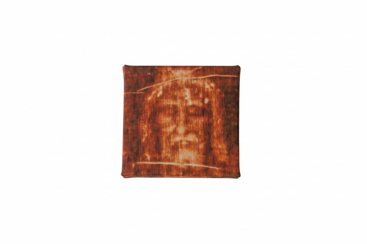 Small Shroud of Turin desktop canvas print