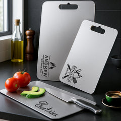 Small titanium cutting board size 11.5x8