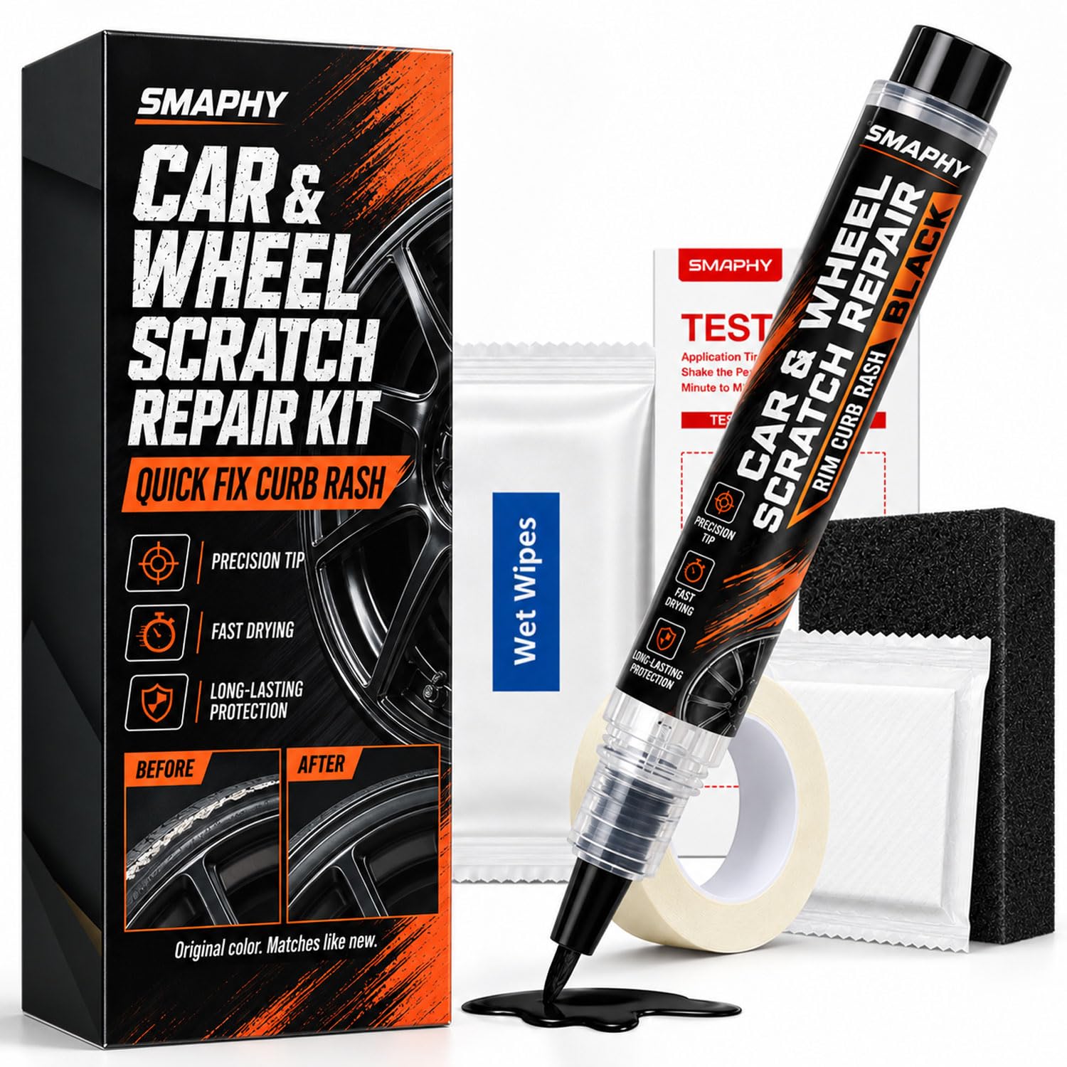 Gloss black rim paint pen component of SMAPHY kit
