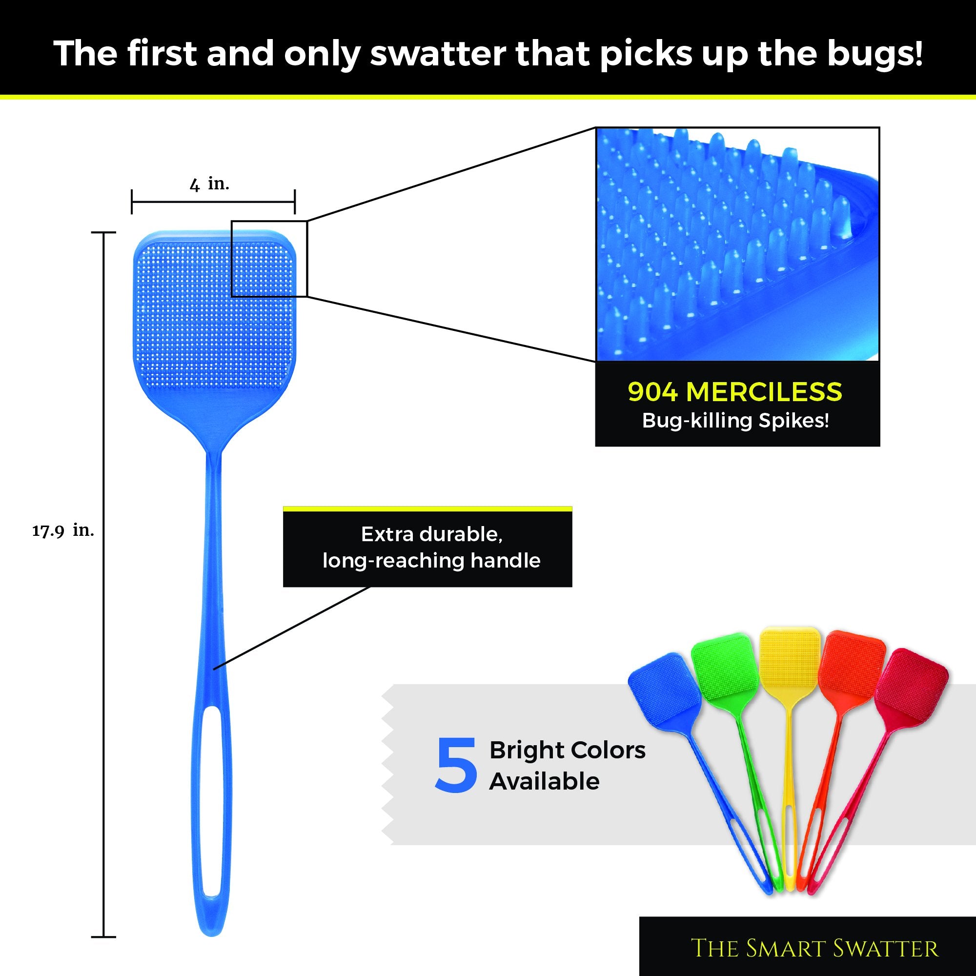Smart Swatter orange color fly swatter close up
