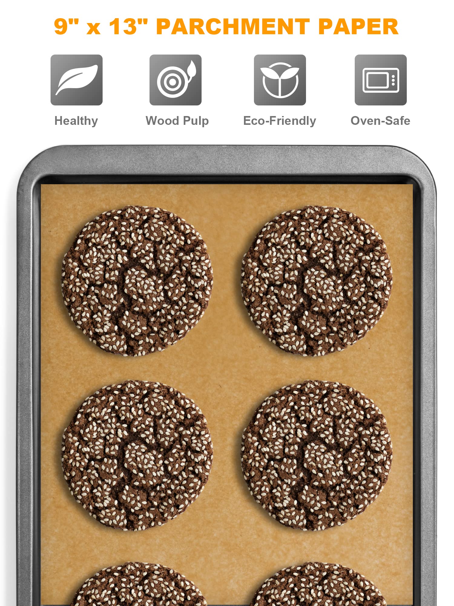 SMARTAKE unbleached parchment paper sheets