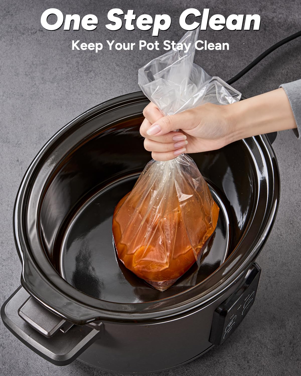 SMARTAKE Slow Cooker Liners front view image