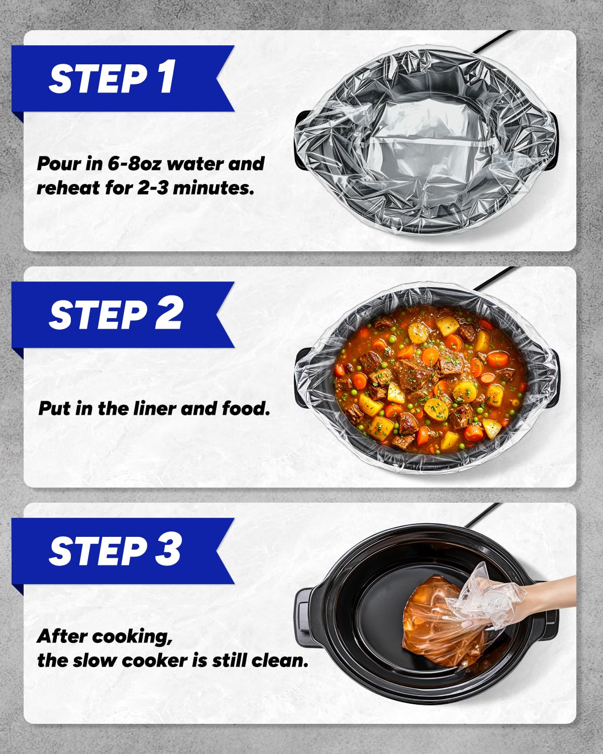 SMARTAKE Slow Cooker Liners close-up image