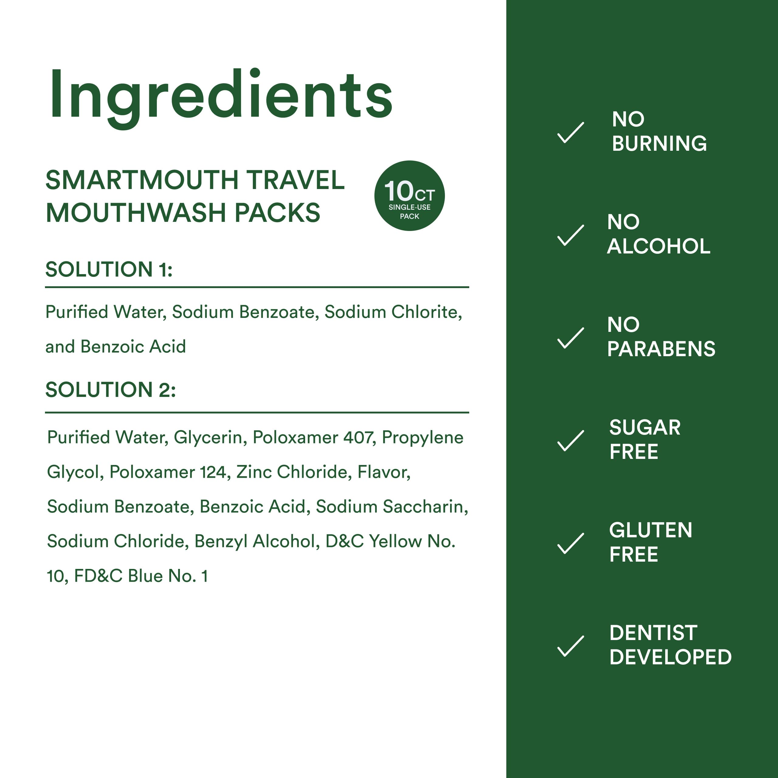 SmartMouth dentist developed mouthwash packaging for daily use