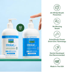 SmartMouth Clinical two-bottle mouthwash system bottle 2 16oz