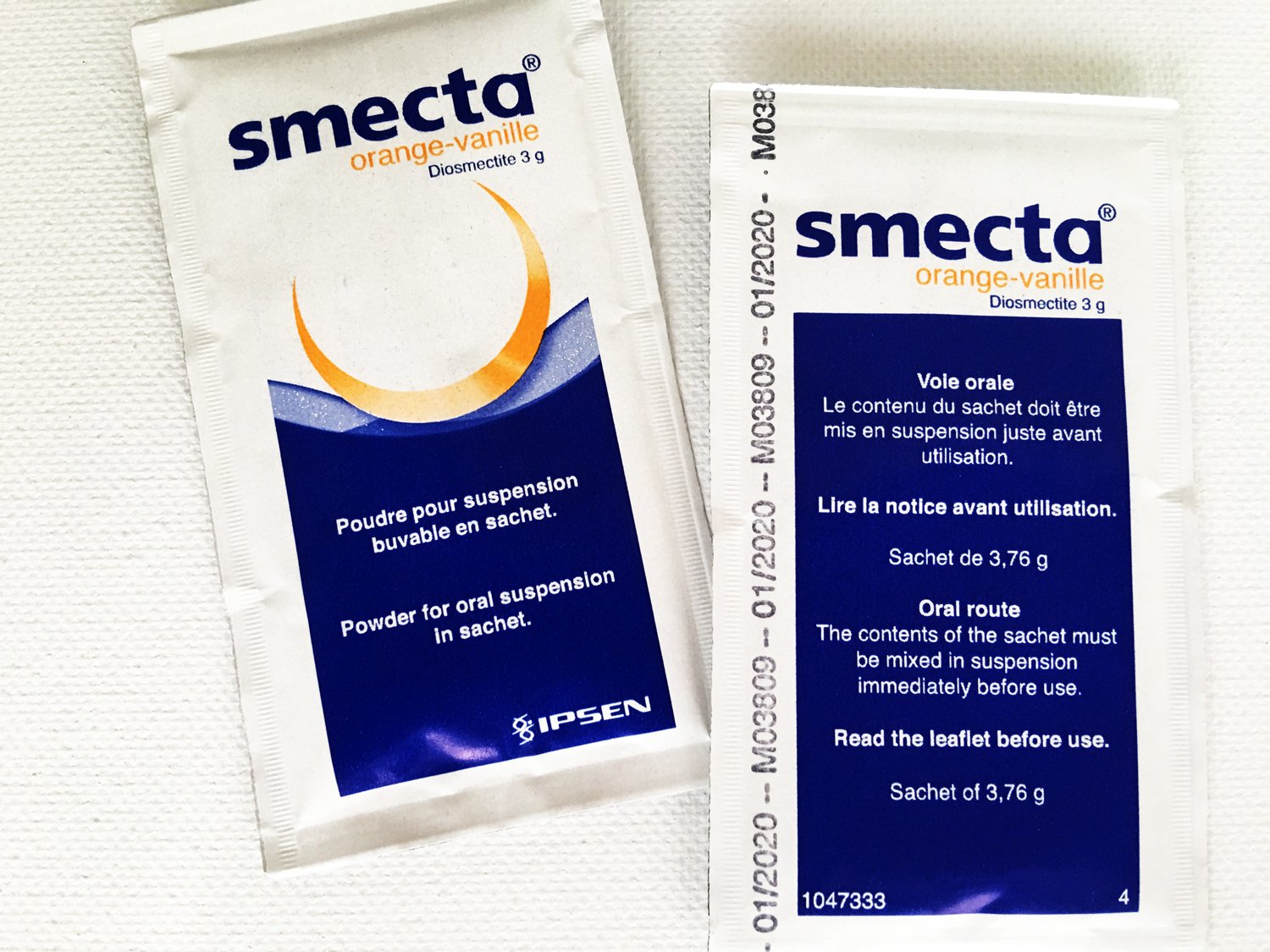 Original Smecta 3g sachet powder for oral suspension
