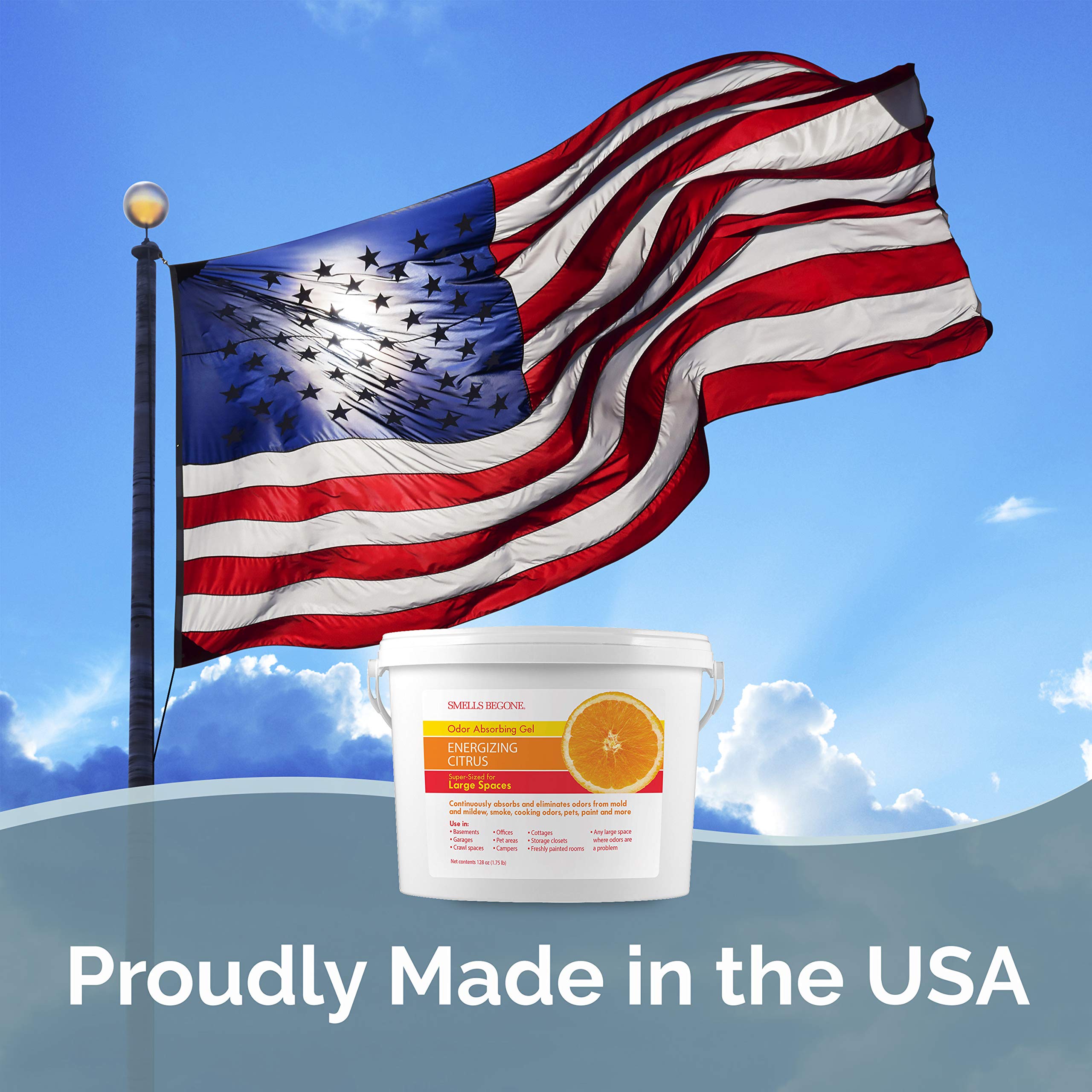Smells Begone plant-derived ingredients label image