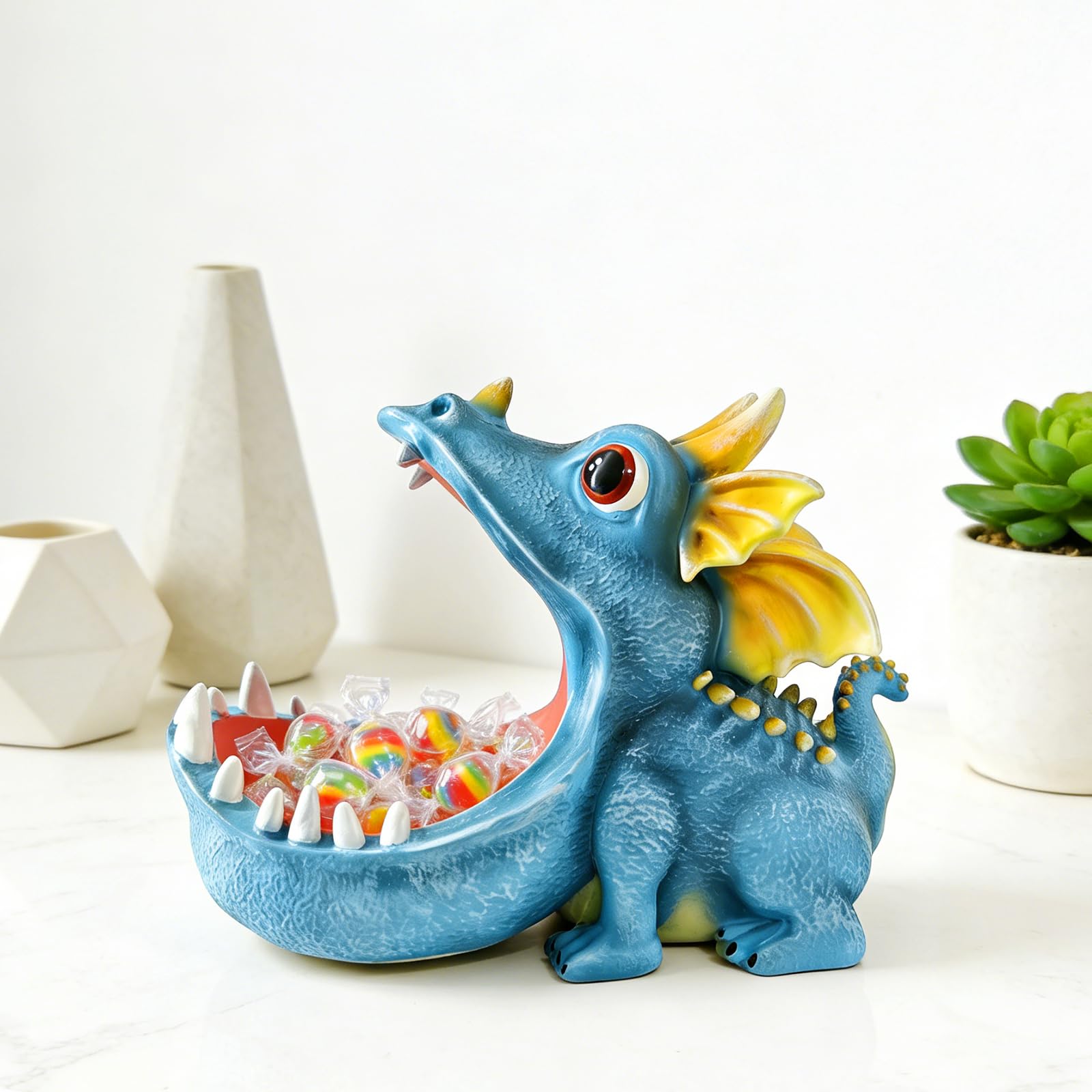 Compact dinosaur bowl decorative home or office use