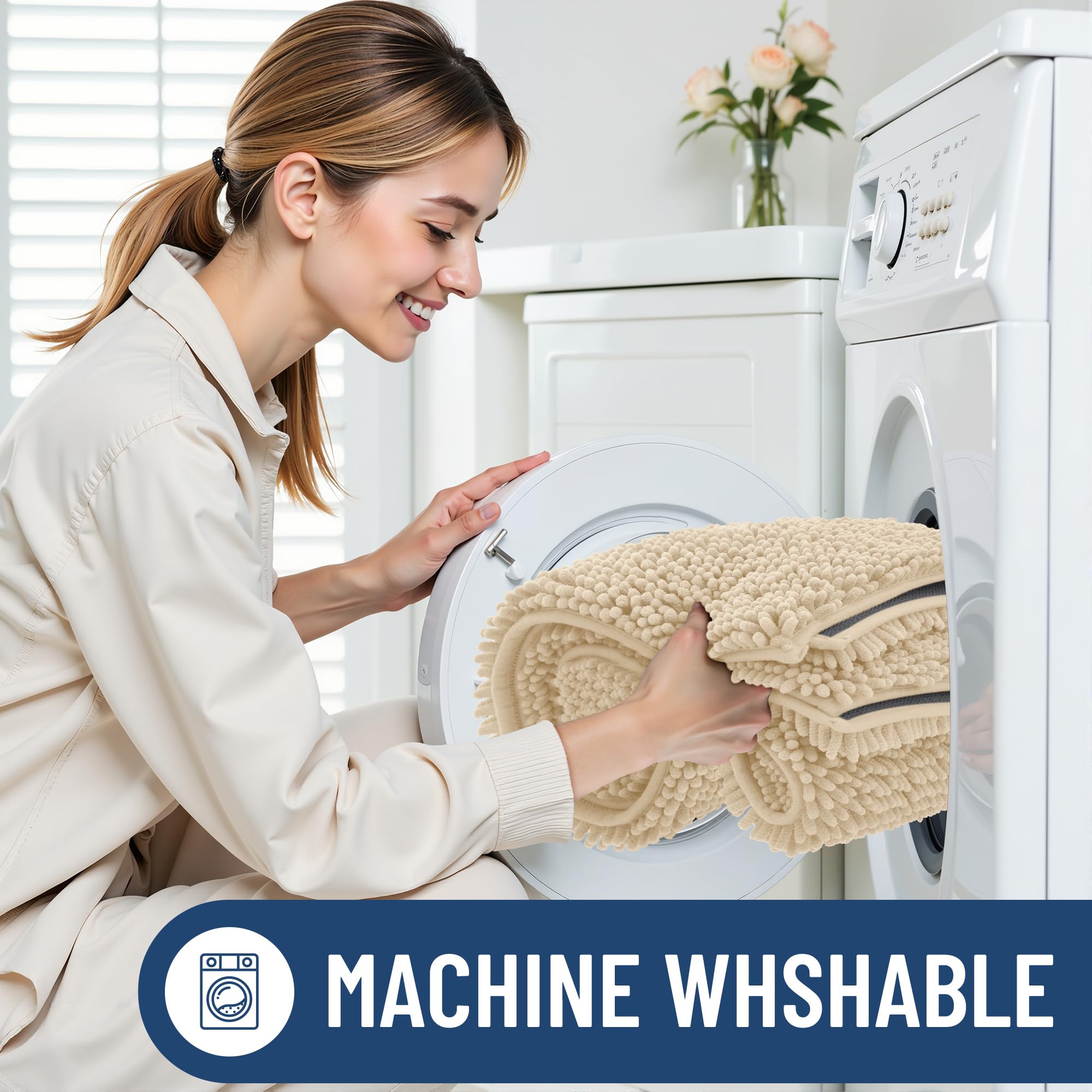 Versatile placement for Smiry Bathroom Rugs 96X24 in bathroom or bedroom