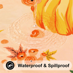 Waterproof wipe-clean vinyl surface table cover