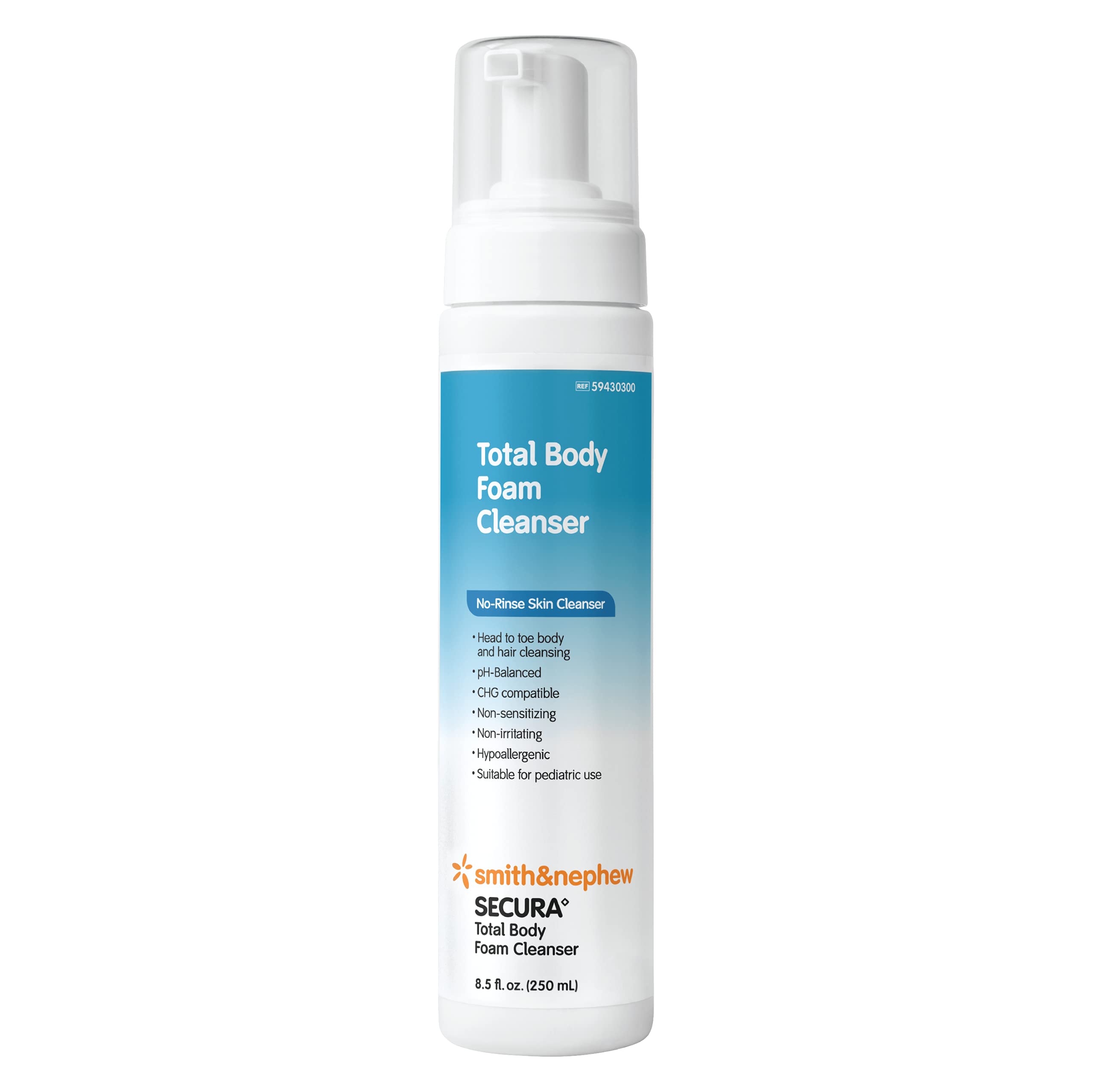 Smith+Nephew SECURA Total Body Foam CLN 8.5 bottle front view