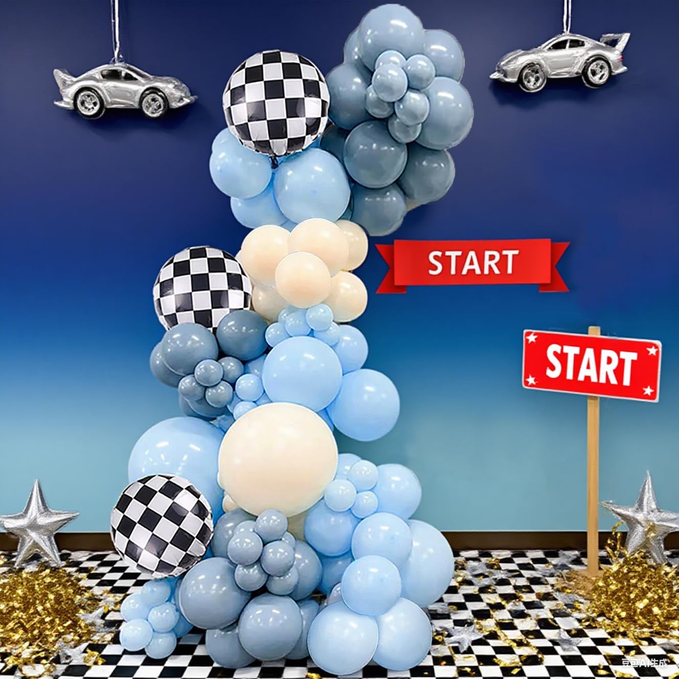 Smoke Blue 5inch 20pcs balloons included