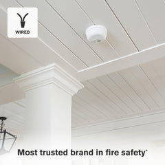 First Alert hardwire smoke and CO alarm battery backup image