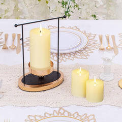 30 hour burn time pillar candles for weddings and home decor