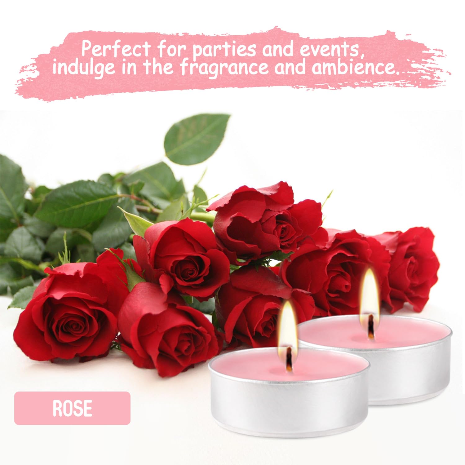 Tealight candle size 1.5 inch diameter 0.6 inch height