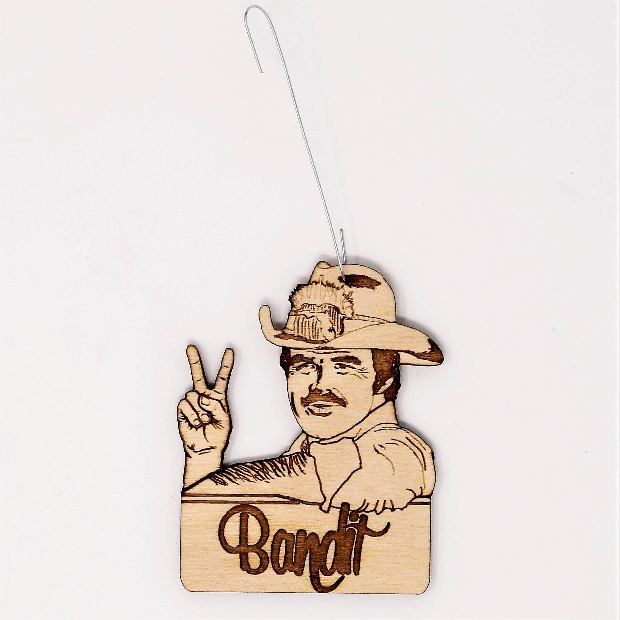Smokey and The Bandit Rear View Mirror Hanging ornament birch wood