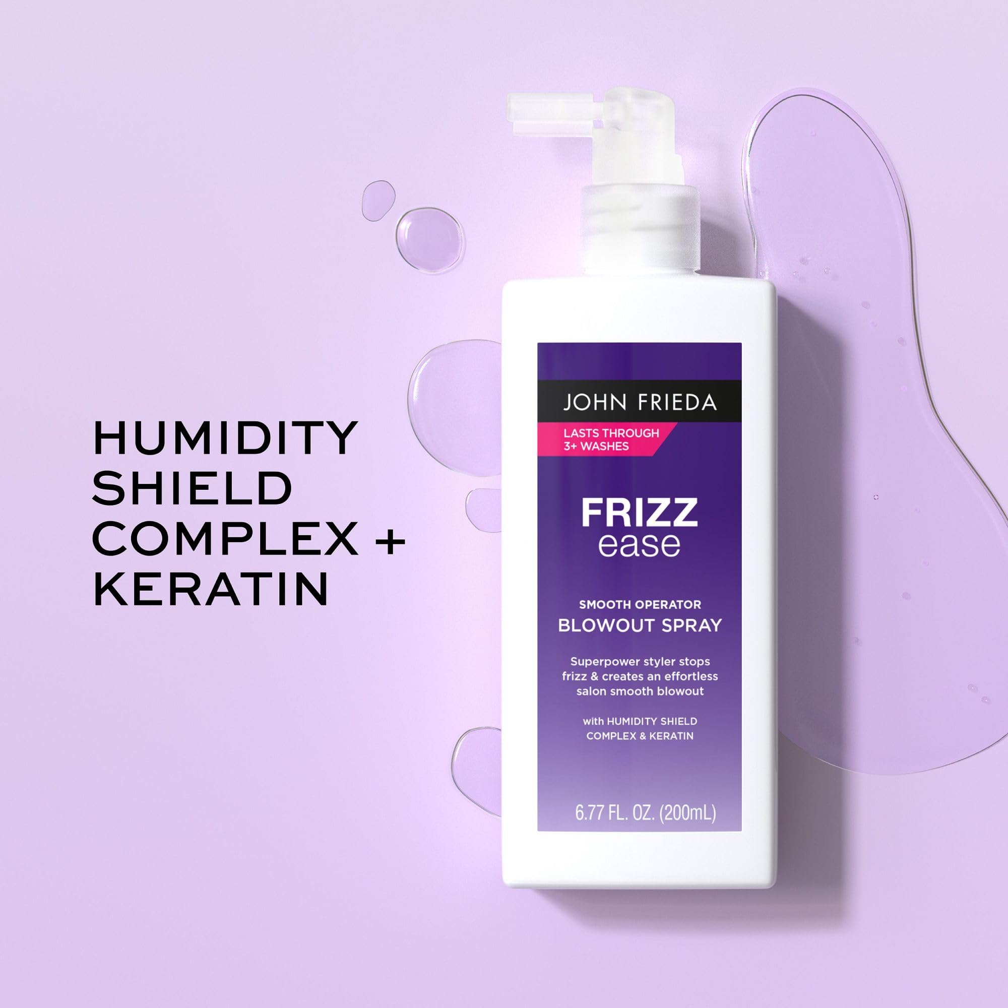 John Frieda Frizz Ease Moisture Barrier Firm Hold Hairspray conditioner pairing