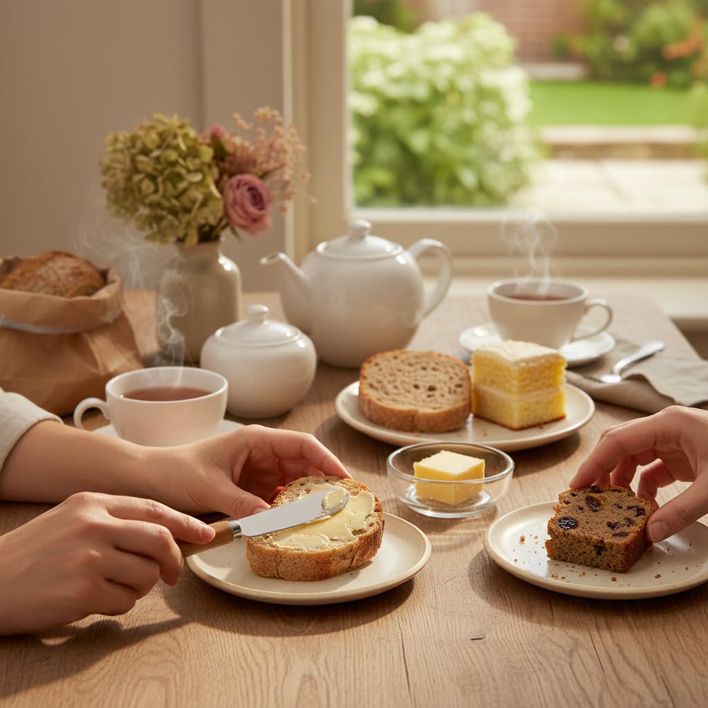 Butter spreader for jams and cream cheese with steel blade