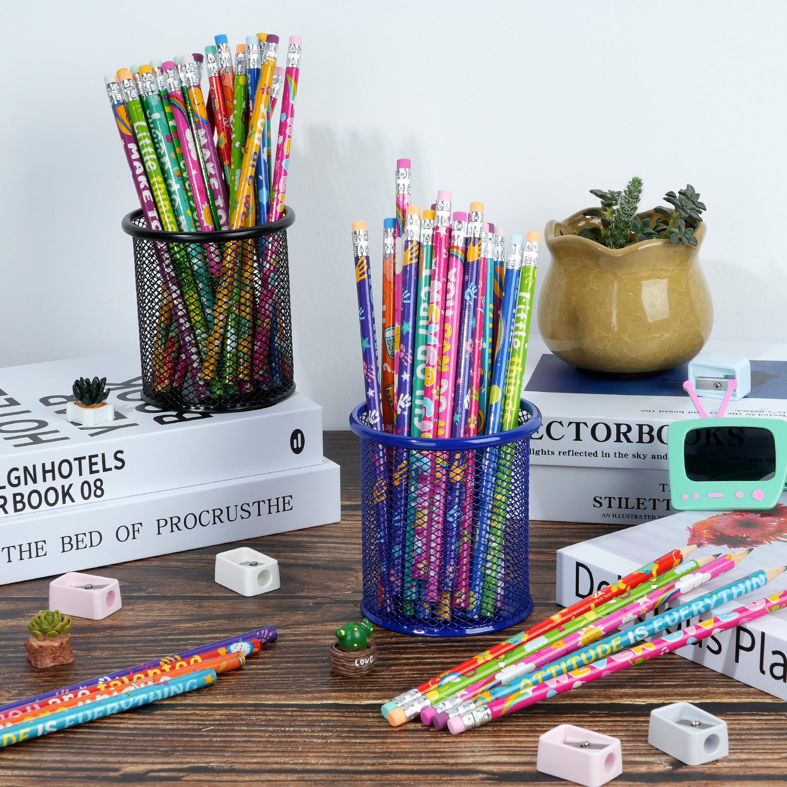 Pencils length approximately 7.5 inches for comfortable writing