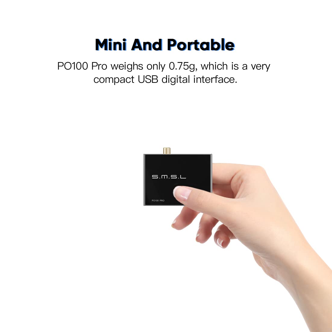 PO100 PRO optical and coaxial digital outputs
