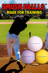 Smushballs baseball training foam ball close up