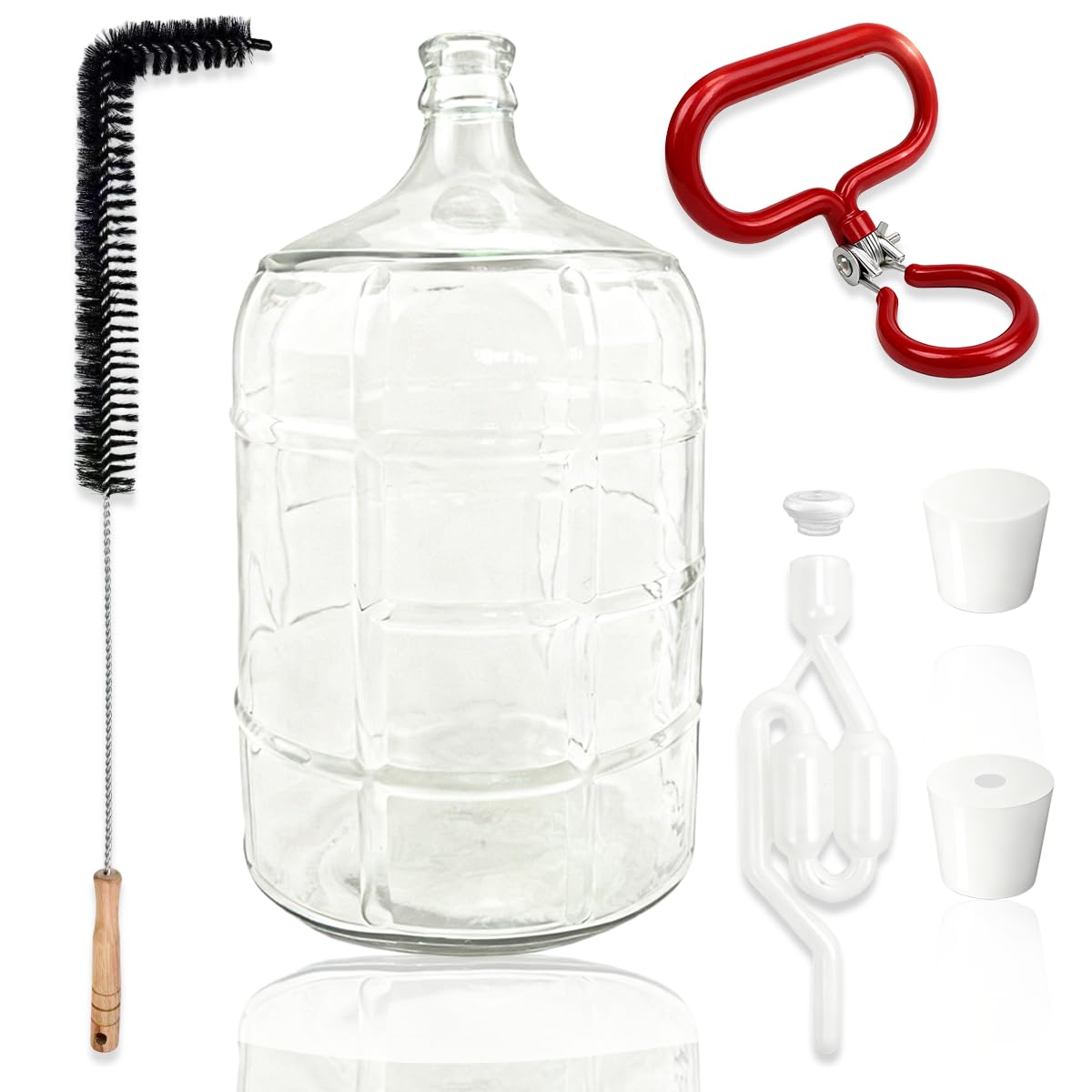 SMUVSMU 5 gallon glass carboy for home brewing
