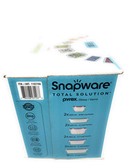 Airtight lid with 4 locking tabs on Snapware containers