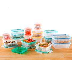 Airtight leak-proof lids with four locking tabs
