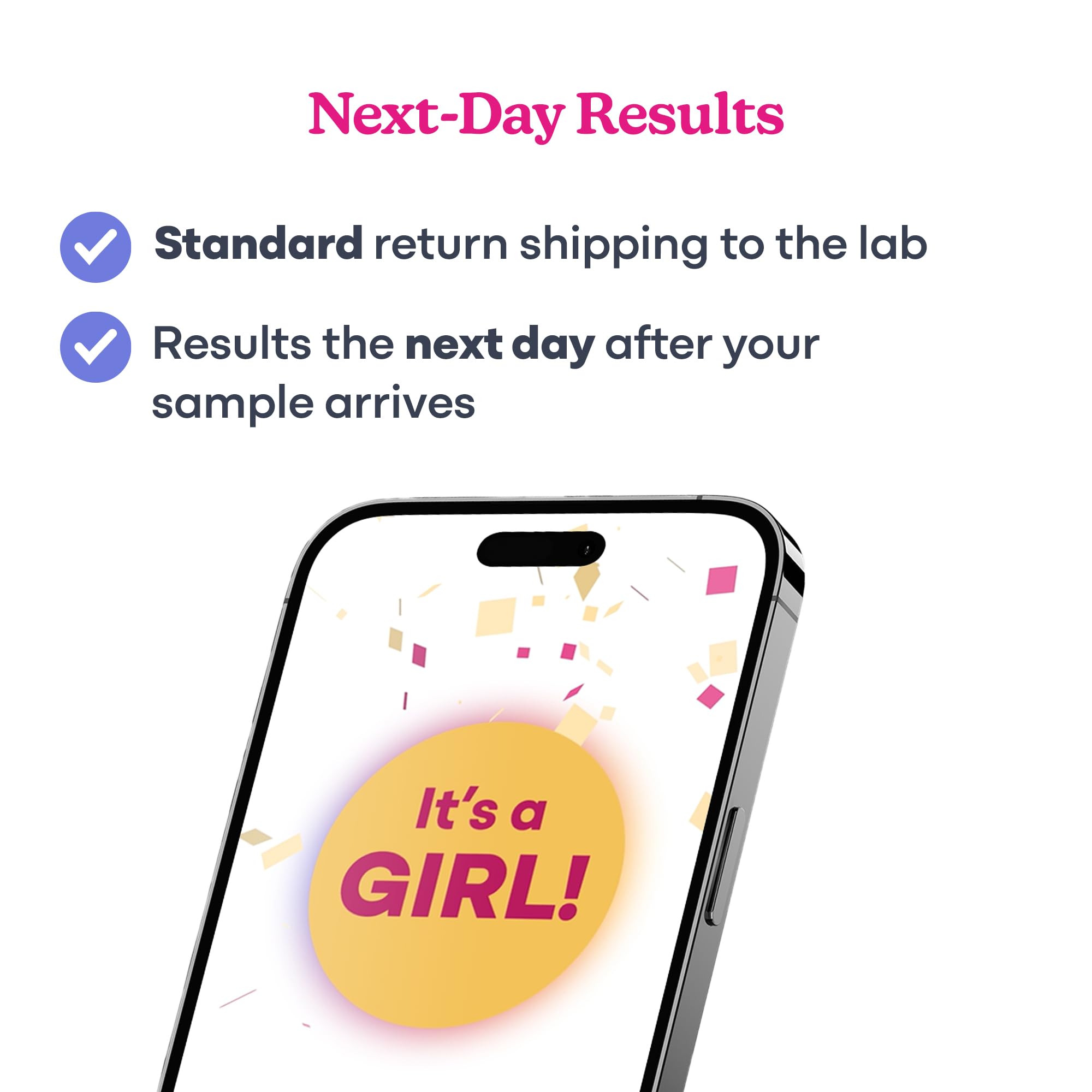 SneakPeek Early Gender Test kit label on packaging