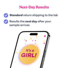 SneakPeek Early Gender Test kit label on packaging
