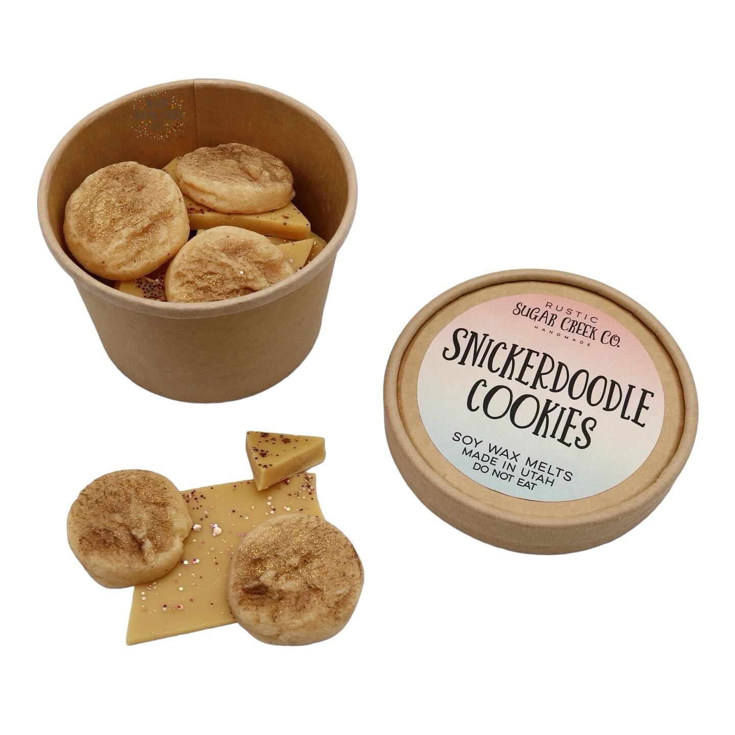 Snickerdoodle Cookies Snap Bars Brittle soy wax melts 2.5-3oz container