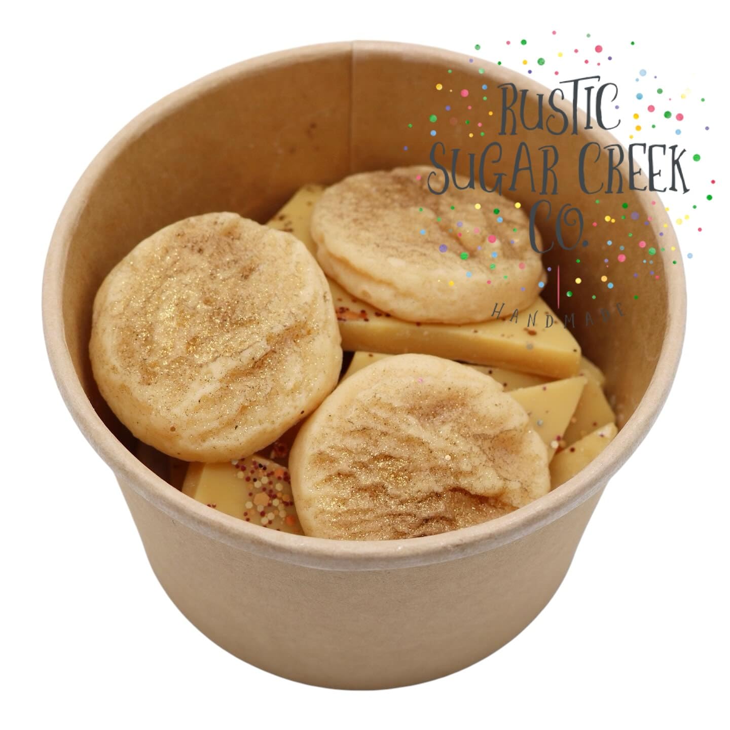 Soy wax melts in recyclable bowl for storage or gifting