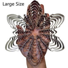 Snowflake cookie cutter stainless steel 16.5 cm size