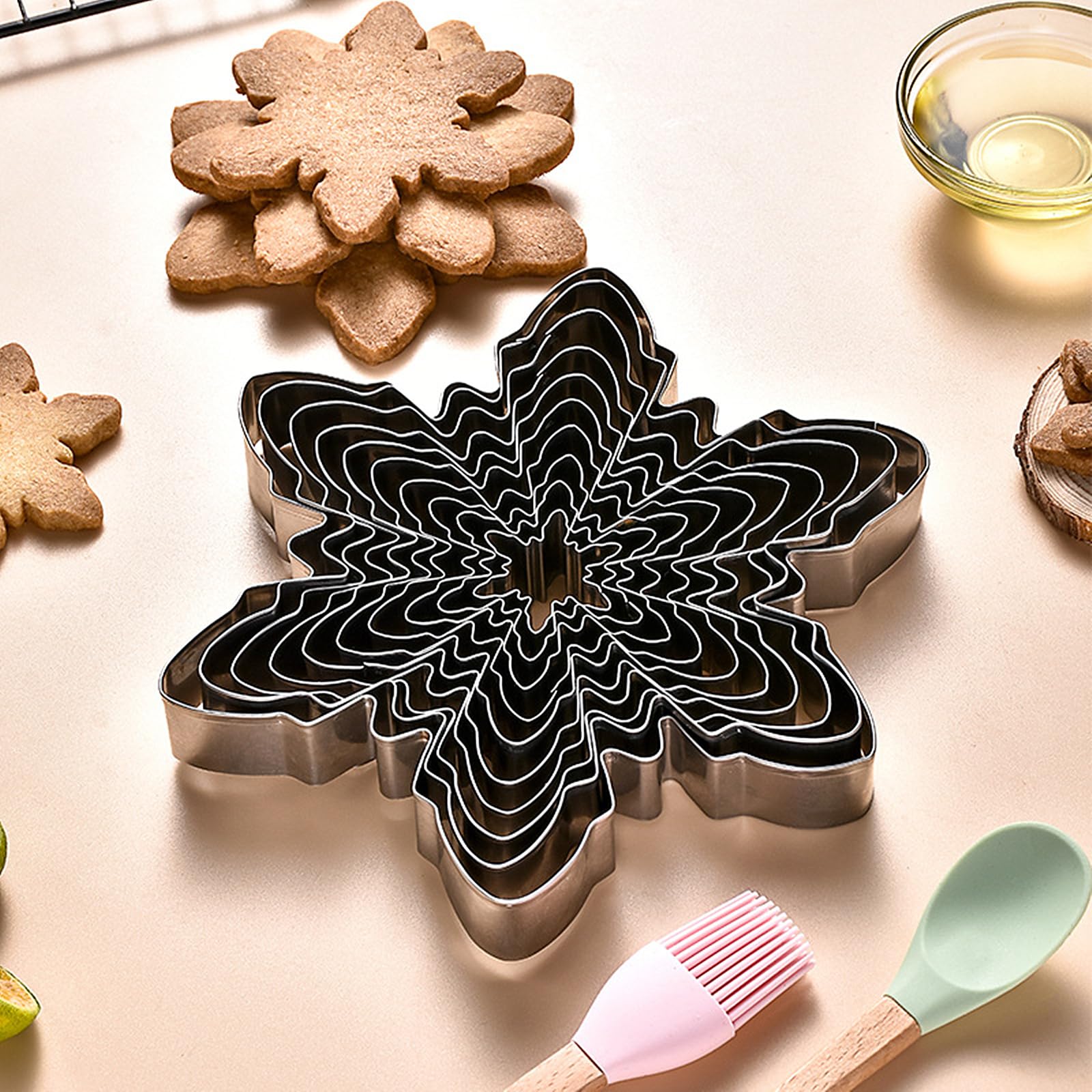 Snowflake cutters stainless steel 4 cm size