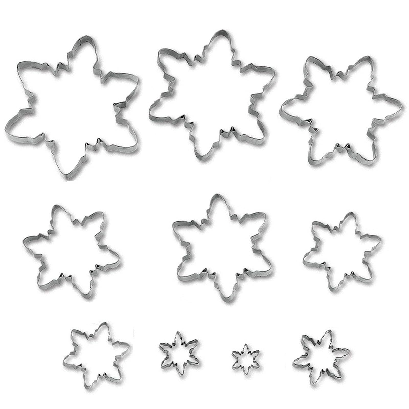 Snowflake cutters stainless steel 7.7 cm size