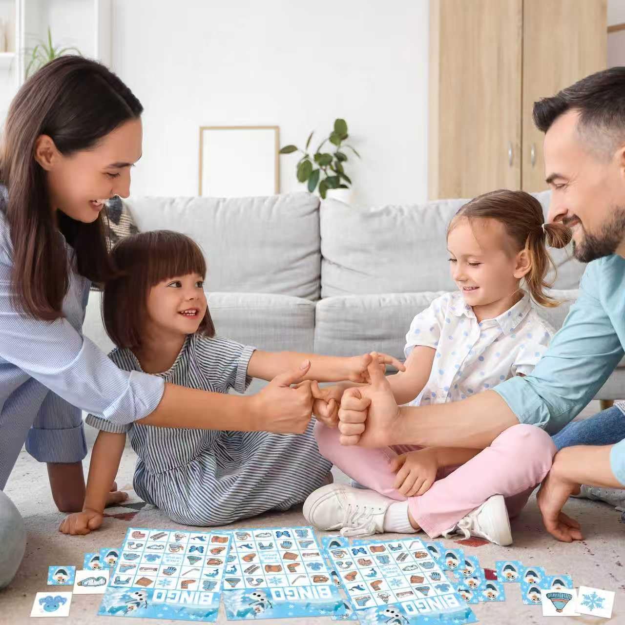CheerChamp snowman christmas bingo game large group activity