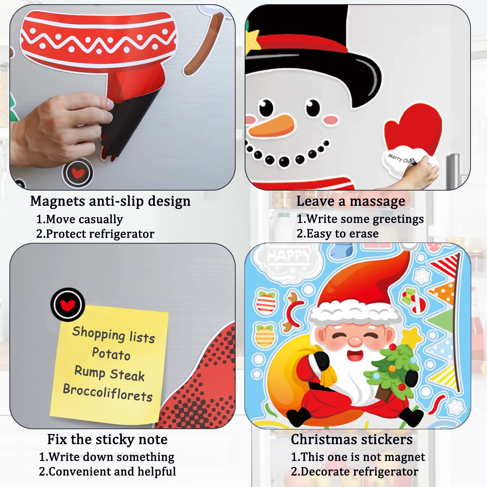 Decorative refrigerator magnets for home office
