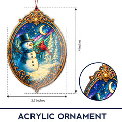 Snowman Ornament for Christmas Tree decorative display
