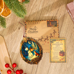 Story card included ornament ready to gift