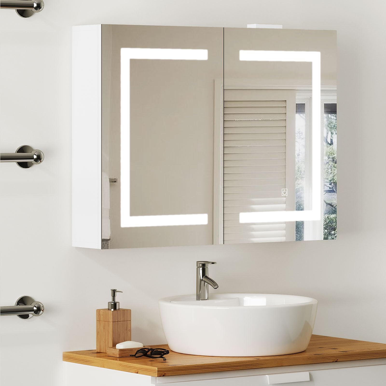 DIY installation ready bathroom cabinet hardware included